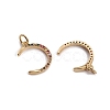 Brass Micro Pave Cubic Zirconia Pendants ZIRC-L091-045G-1