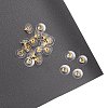 50Pairs Brass Bullet Clutch Bullet Clutch Earring Backs with Pad KK-YW0001-02G-7
