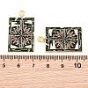 Alloy with Black Enamel Pendants AL-CBA2919-02G-08-3