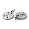 Non-Tarnish 304 Stainless Steel Charms STAS-D050-07P-08-2