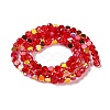 Transparent Electroplate Glass Beads Strands GLAA-Q099-I01-M02-3