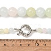 Dyed Round Natural Green Jade Graduated Beaded Necklaces GG-CBAA808-05P-D-5