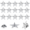 30Pcs Zinc Alloy Star Brooches FIND-FH0011-52P-1
