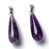 Natural Amethyst Pendants X-G-F707-14-2