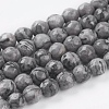 Natural Map Stone/Picasso Stone/Picasso Jasper Strands G-G099-8mm-27-1