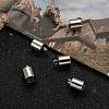 Tarnish Resistant Smooth Surface 201 Stainless Steel Cord Ends STAS-R063-94-6