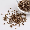 8/0 Electroplated Metallic Colours Round Glass Seed Beads X-SEED-A009-3mm-601-1