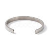 Non-Tarnish 304 Stainless Steel Star Cuff Bangles BJEW-F464-P-01-3
