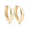 Brass Hoop Earring Findings X-KK-A168-25G-1