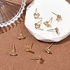SHEGRACE Brass Micro Pave Cubic Zirconia Stud Earring XGRQ4N050-705G-4