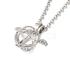 Brass Pendant Necklaces NJEW-P299-A06-P-1