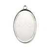 Tarnish Resistant 304 Stainless Steel Pendant Cabochon Settings X-STAS-K148-03-01-1