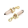Natural Smoky Quartz Double Terminal Pointed Pendant G-H097-01G-05-2