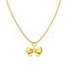 Bowknot 925 Sterling Silver Pendant Necklaces for Women NJEW-F338-04G-2