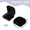 Flocking Earring Storage Boxes CON-WH0086-189-2