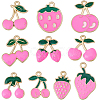 40Pcs 10 Styles Zinc Alloy Pendants ENAM-SC0007-67-7