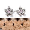 Brass Micro Pave Cubic Zirconia Charms KK-F871-34P-3