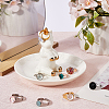 SUNNYCLUE 1PC Porcelain Jewelry Plate DJEW-SC0001-10A-4