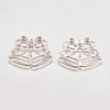 Alloy Open Back Bezel Pendants PALLOY-L203-03RG-2