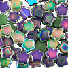 72Pcs 4 Colors Two Tone Glass Beads GLAA-PA0001-01-6