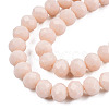 Opaque Solid Color Glass Beads Strands EGLA-A034-P10mm-D17-2