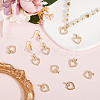 10Pcs Brass Cubic Zirconia Pendants KK-BBC0015-94-4