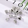 Cadmium Free & Lead Free Antique Silver Tibetan Style Flower Bead Caps X-TIBEB-00864-AS-R-6