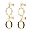 Ion Plating(IP) 304 Stainless Steel Stud Earrings EJEW-P191-15G-1