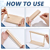 Rectangle Wooden Necklace Organizer Display Stands NDIS-WH0010-36C-3