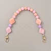 Resin Imitation Gemstone Beaded Bag Handles FIND-WH0033-63LG-08-1
