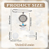 Iron Flower Bouquet Photo Charm Brooch Making Kits JEWB-LP00003-2