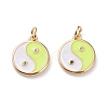 Brass Micro Pave Clear Cubic Zirconia Pendants KK-C100-16G-05-1