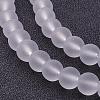Baking Paint Transparent Glass Bead Strands X-GLAA-S031-8mm-13-1