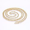 3.28 Feet 304 Stainless Steel Figaro Chains X-CHS-I002-05G-1
