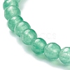 Natural Green Aventurine Beaded Stretch Bracelets BJEW-D446-A-34-3