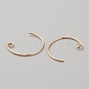Brass Earring Hooks LS-KK-WH0044-141C-G-2