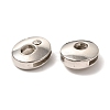 Letter Slider Beads for Watch Band Bracelet Making ALRI-O012-O-NR-1