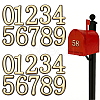 10Pcs ABS Plastic Stickers DIY-SP0007-95B-1