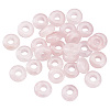 ARRICRAFT 30Pcs Natural Rose Quartz European Beads G-AR0005-36-1