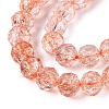 Crackle Transparent Glass Beads Strands GLAA-N063-10mm-11-4