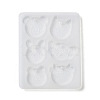 Rabbit/Dragon/Cat Pendant DIY Silhouette Silicone Mold DIY-K073-09B-2