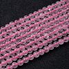Natural Rose Quartz Bead Strands G-R173-6mm-04-1