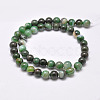 Natural Striped Agate/Banded Agate Bead Strands G-G962-8mm-09-2