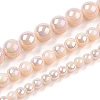 Electroplate Opaque Glass Beads Strands GLAA-T032-P8mm-AB09-4