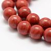 Natural Red Jasper Beads Strands G-E375-10mm-03-1