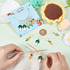 12Pcs 3 Style Vegetable Theme Alloy Enamel Pendant Locking Stitch Markers HJEW-AB00663-3