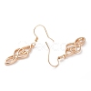 Brass Dangle Earrings EJEW-B002-03G-2
