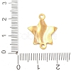 304 Stainless Steel Textured Links Connector Charms STAS-K302-02H-G-3