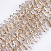 Electroplate Glass Beads Strands EGLA-S176-05A-B02-1