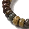 Natural Picasso Jasper Beads Strands G-Q161-B01-03-4